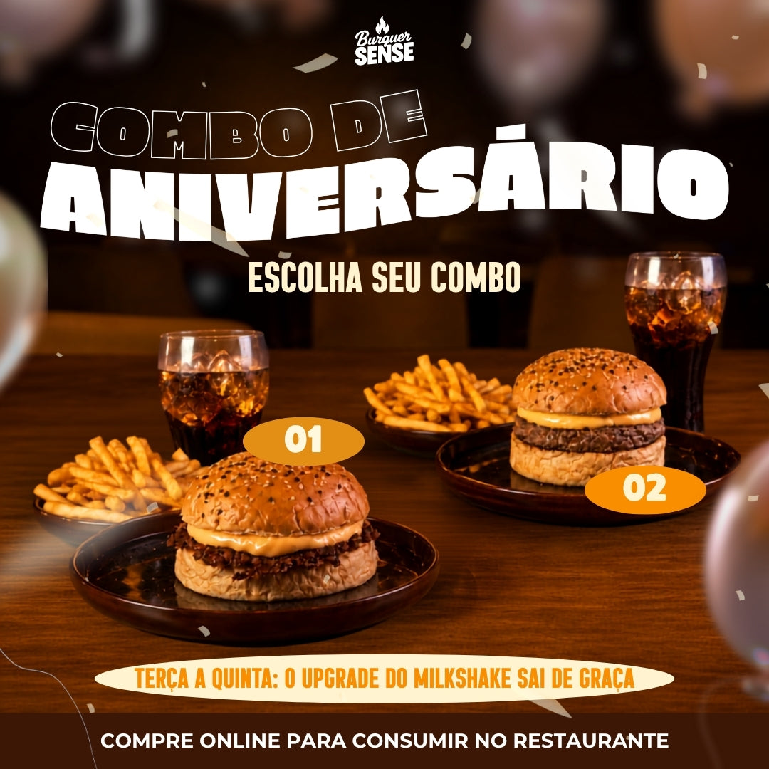 Combo de Aniversário - Válido para Aniversariantes e Convidados